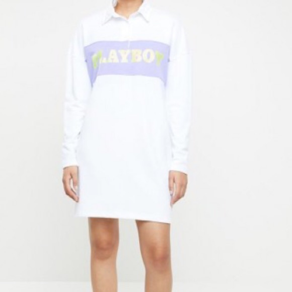 Playboy x Missguided Rugby Dress - Picture 2 of 2